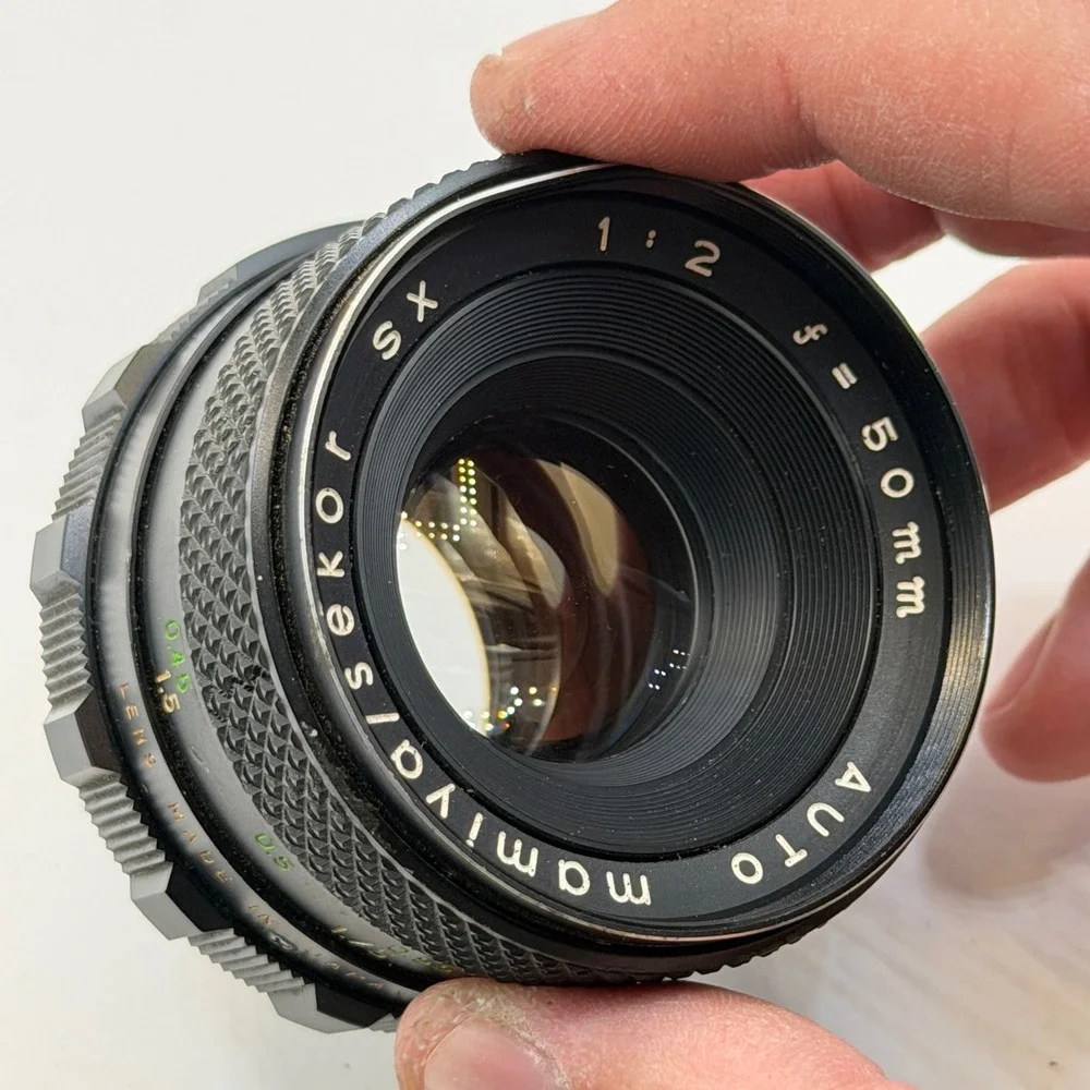 Mamiya Sekor DSX 500 35mm SLR Film Camera with Auto Mamiya-Sekor SX 50mm f2 Read